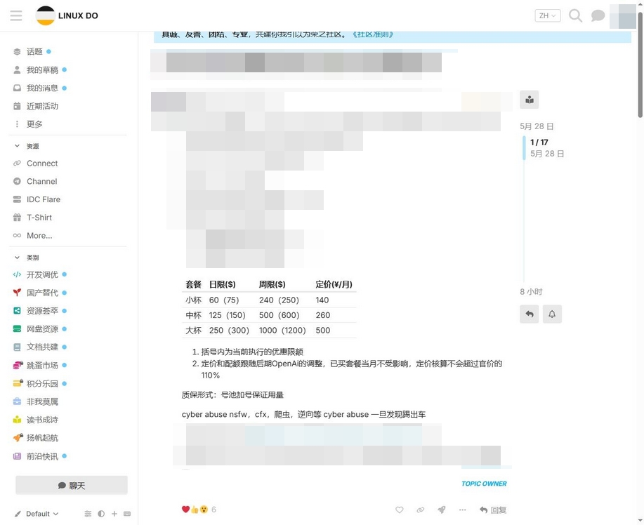 EzouAPI 号池定价表